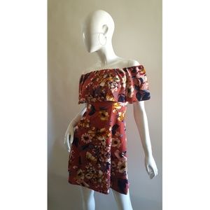 Off the shoulder floral dress